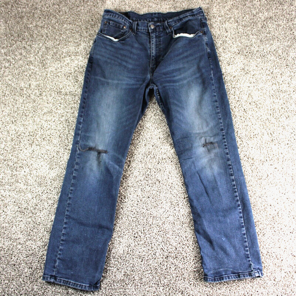 Levi's Other - Levis 514 Jeans Men 35x30 Blue Denim Regular Fit Straight Leg Actual 32x28